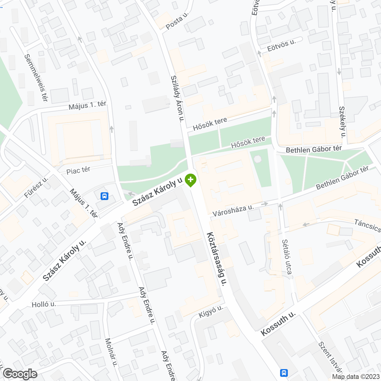 A gyógyszertár címe