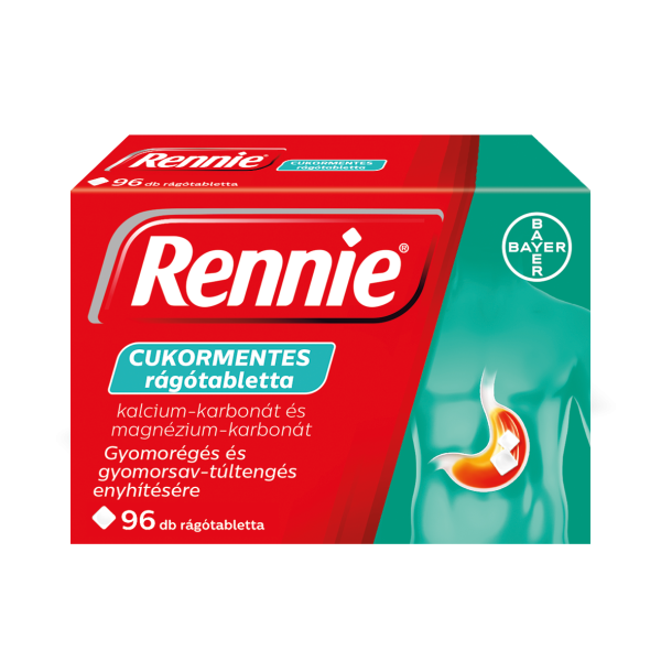 Rennie cukormentes rágótabletta, 96 db